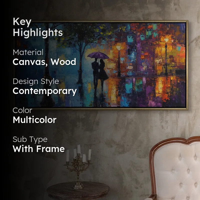 Nocturne Canvas Wall Painting With Frame media 2
