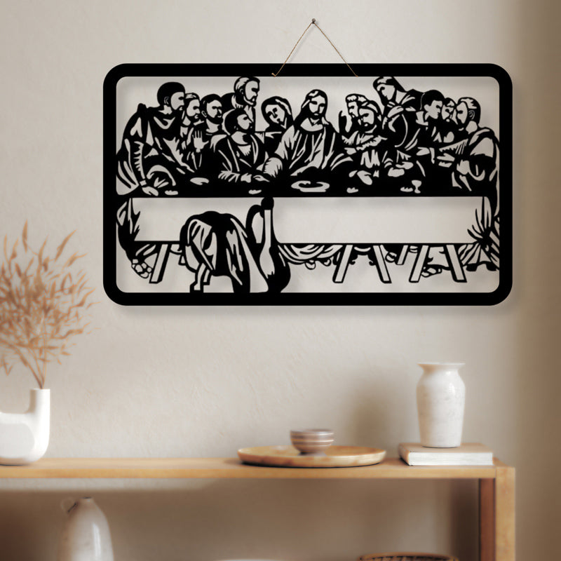 The Last Supper Silhouette Iron Wall Accent