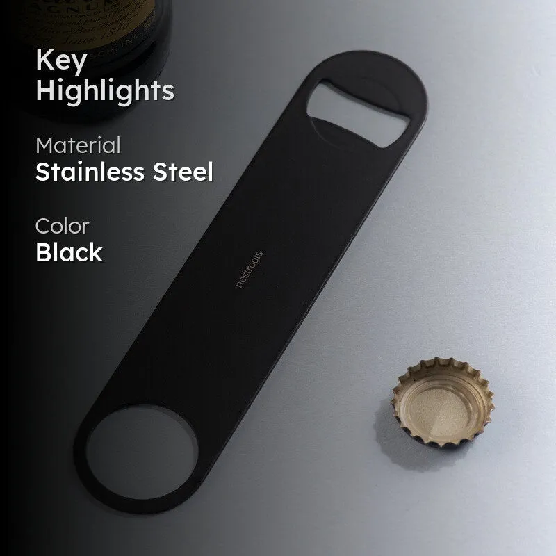 The Flip Cap Stainless Steel Bottle Opener - Black media 2