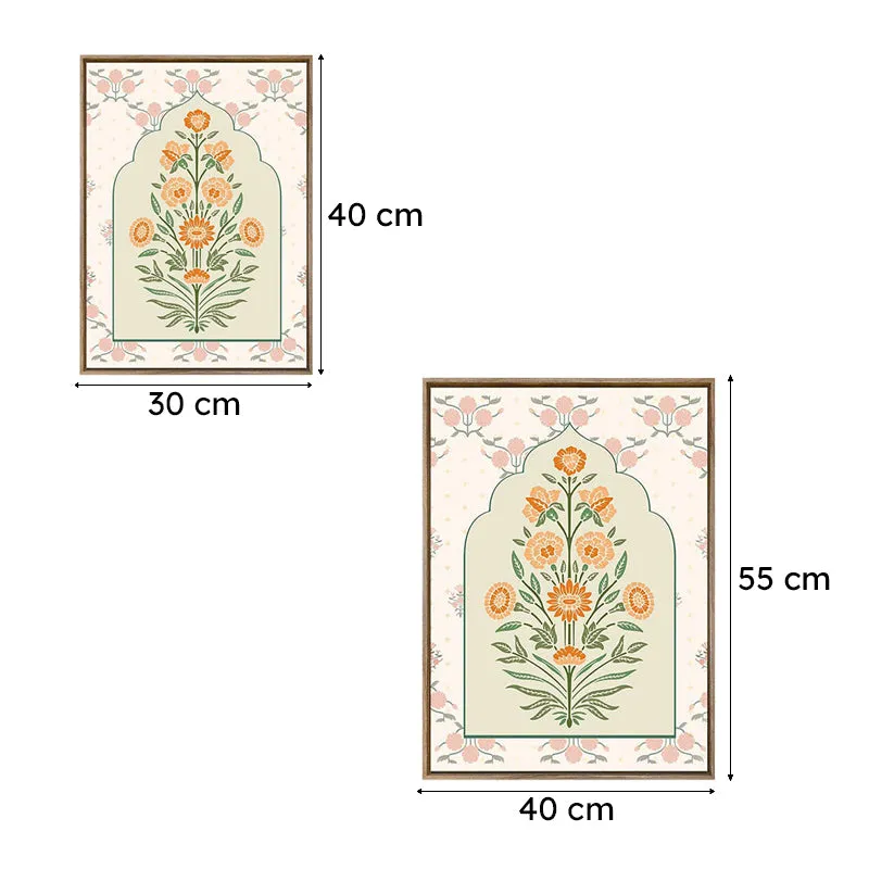 Dilnasheen Ethnic Canvas Wall Art - Set Of Two media 8
