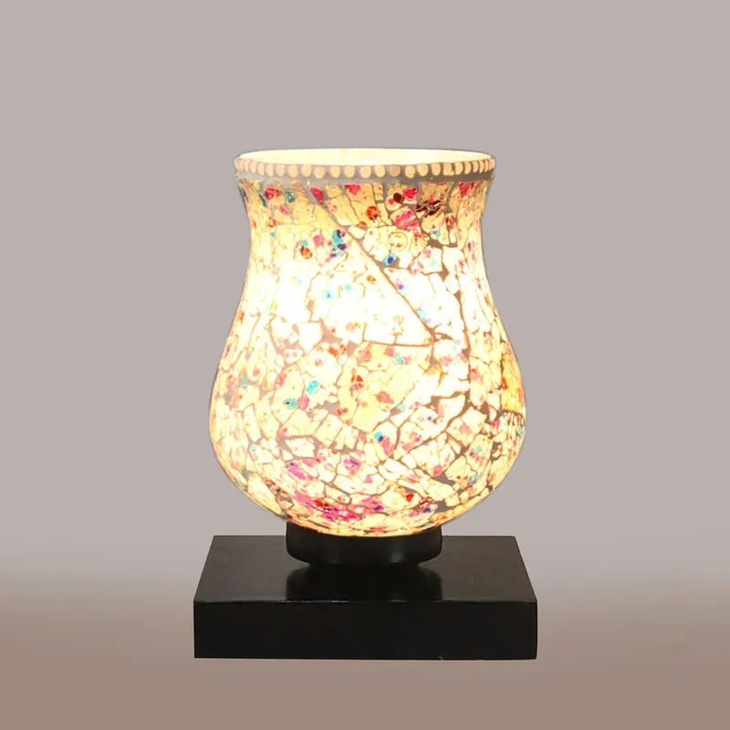 Aurelle Mosaic Glass Table Lamp - Multicolor media 7