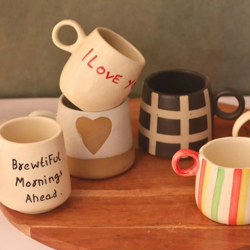 Carvo Ceramic Tea Cup (250 mL Each) - Set of Six media 1