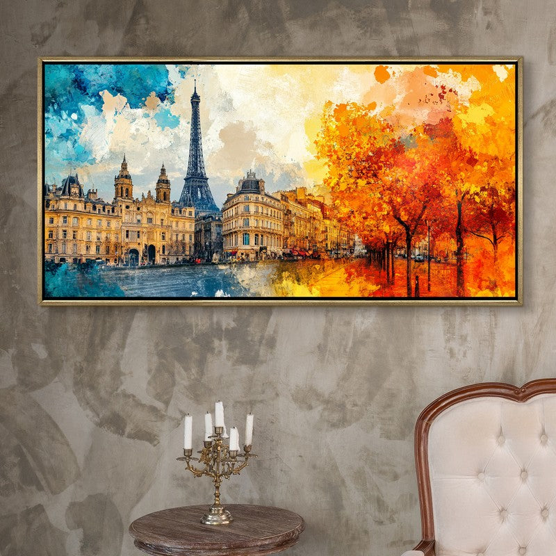 Echoes of Autumn Canvas Wall Painting With Frame