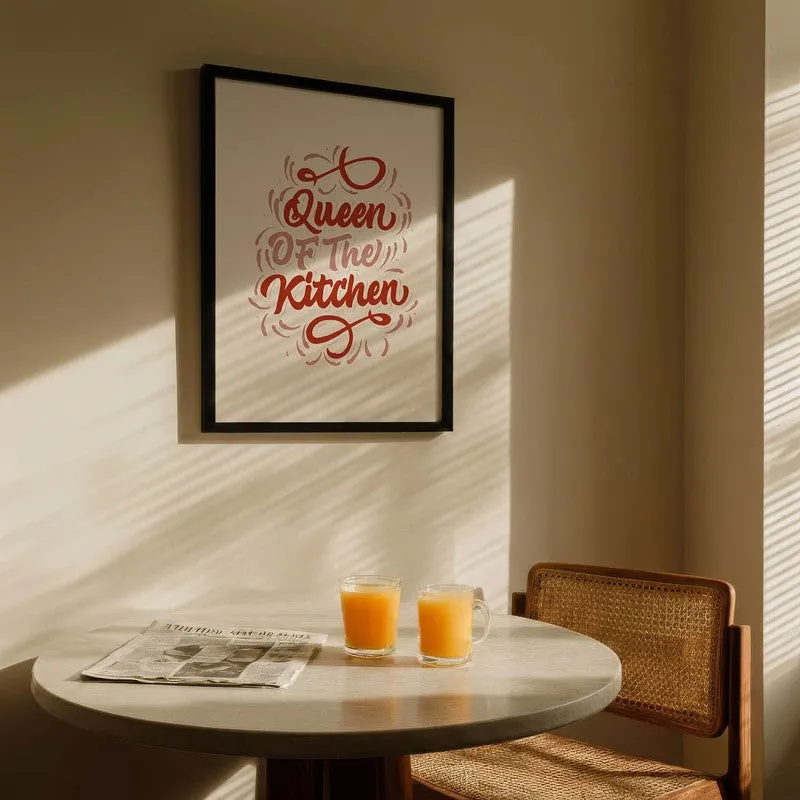 KitchenQueen Archival Canvas Wall Art - Black media 5