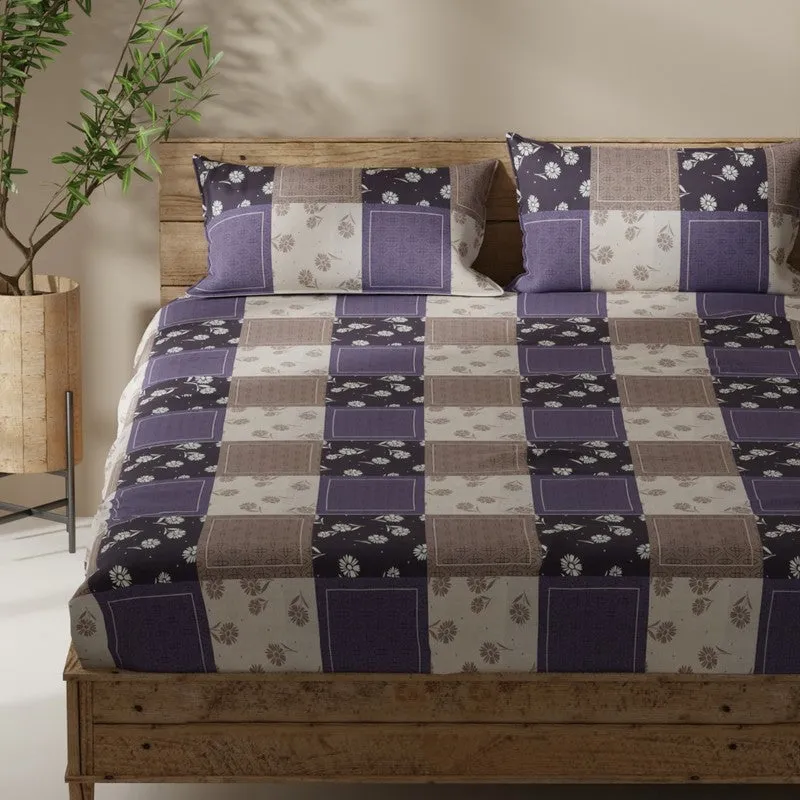 Norvik Bedsheet (Purple) - 115 GSM media 4