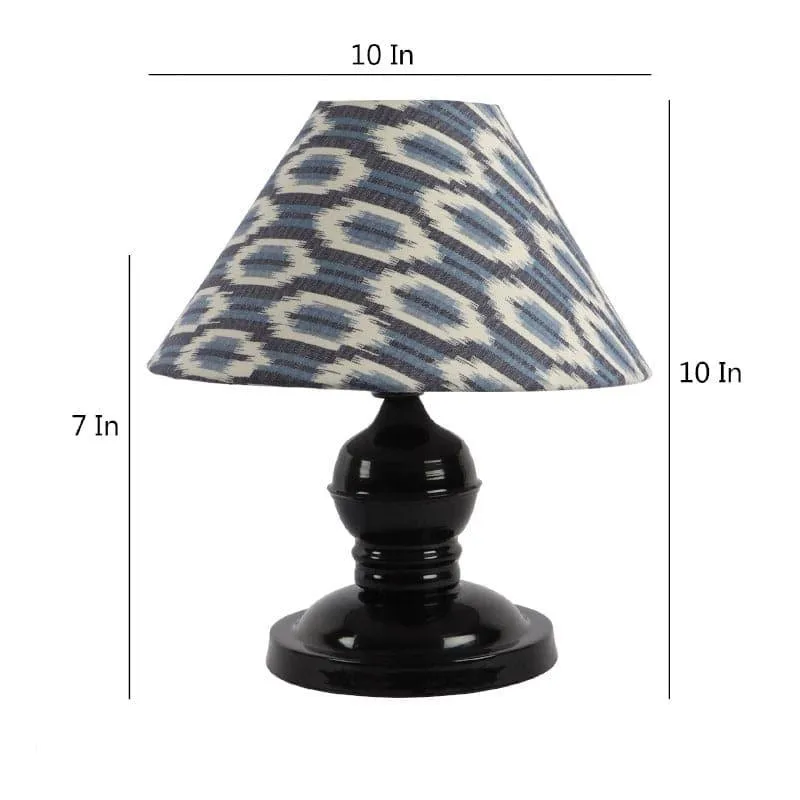 Lois Avalon Fabric Table Lamp - Blue,White media 5
