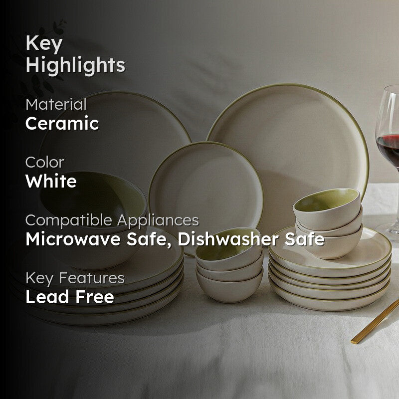 Aarunya Ceramic Sutra Dinner Set - Twenty Piece Set media 2