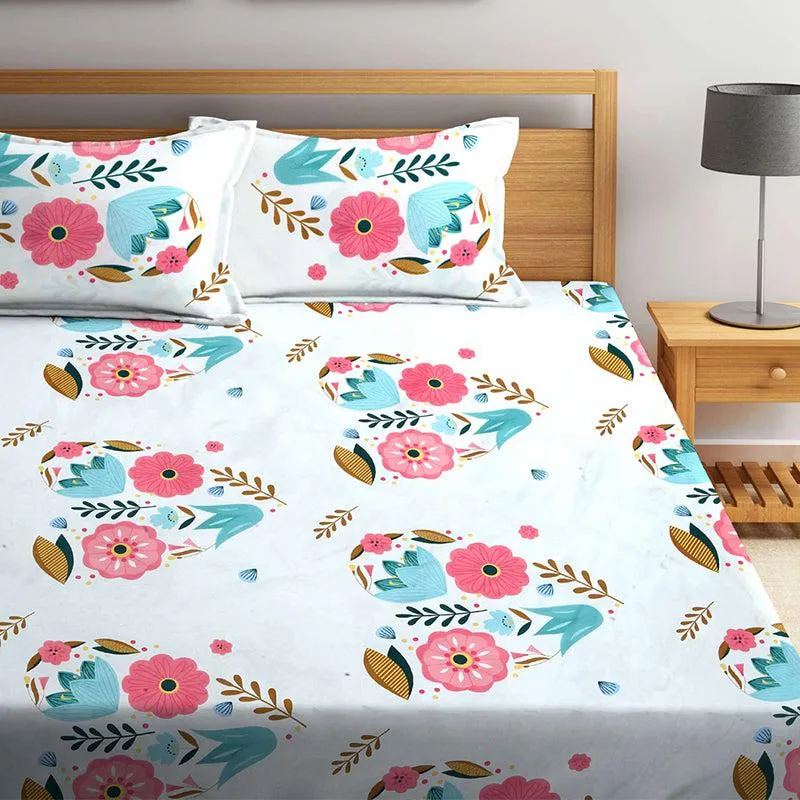 Nitro Floral Bedsheet - 150 GSM media 1