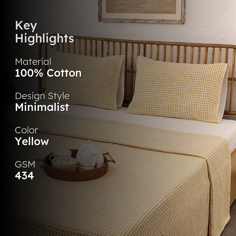 Girnar Bedcover - Yellow media 2
