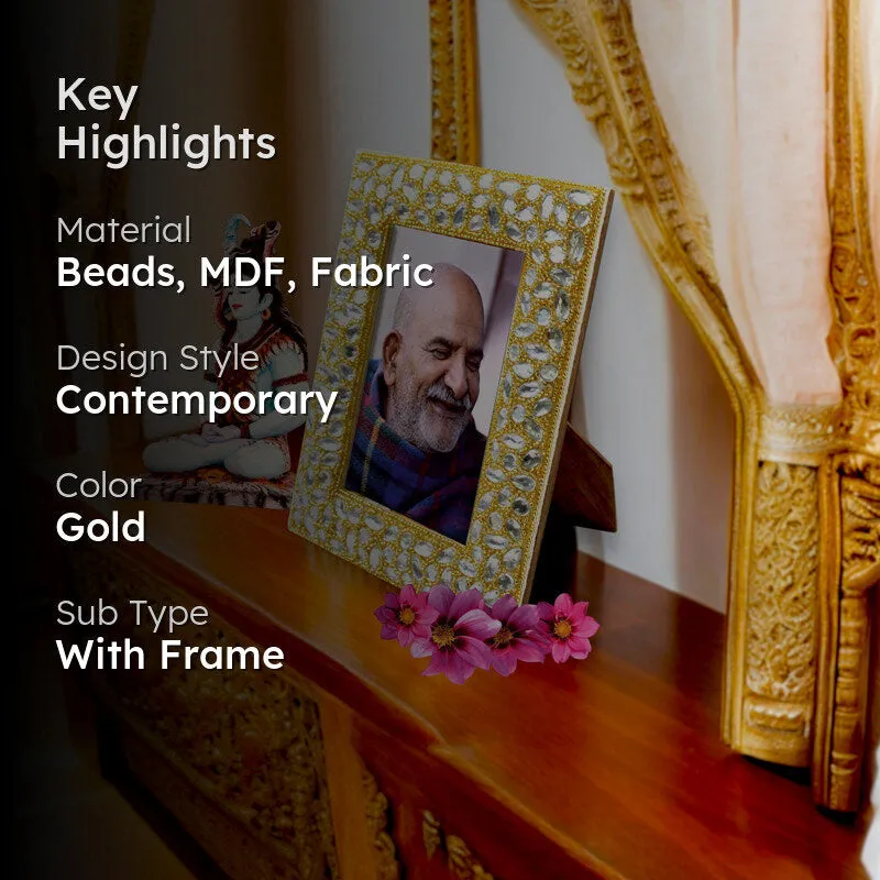 Neem Karoli Baba Gilded Photo Frame media 2