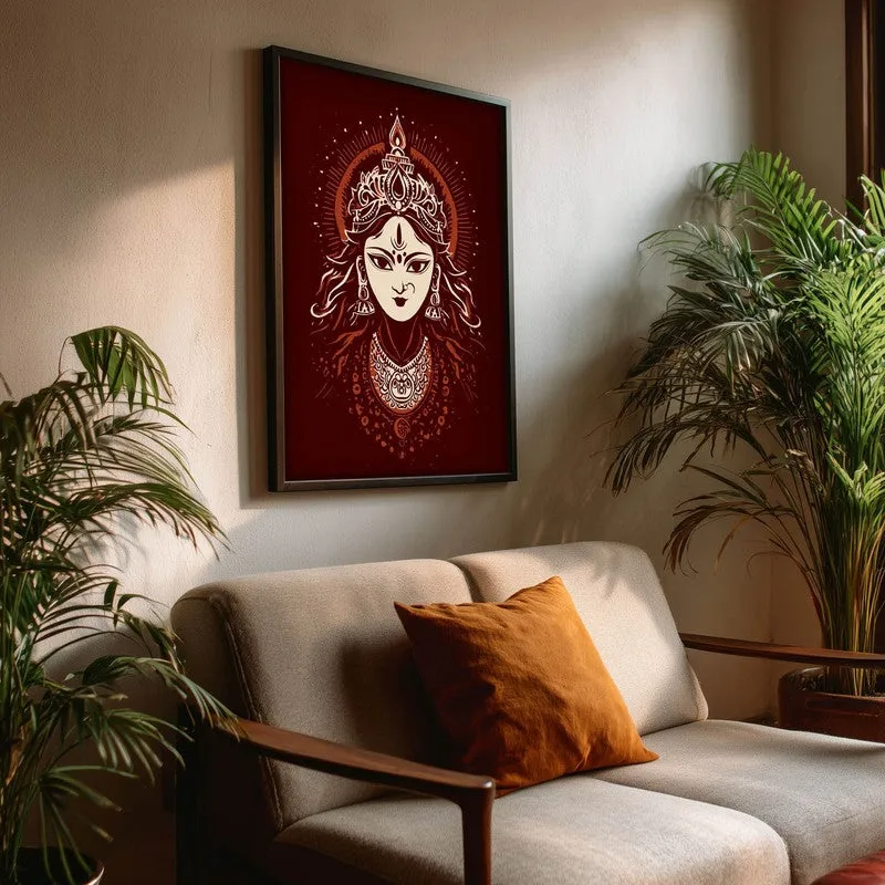 Divine Power Maa Durga Archival Paper Wall Art media 3