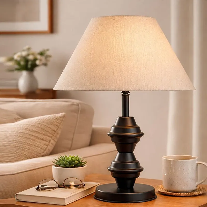 CleanFlare Metal Table Lamp - Beige media 3