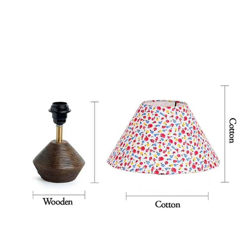 Color Splash Cone Wooden Table Lamp - Multicolor media 4