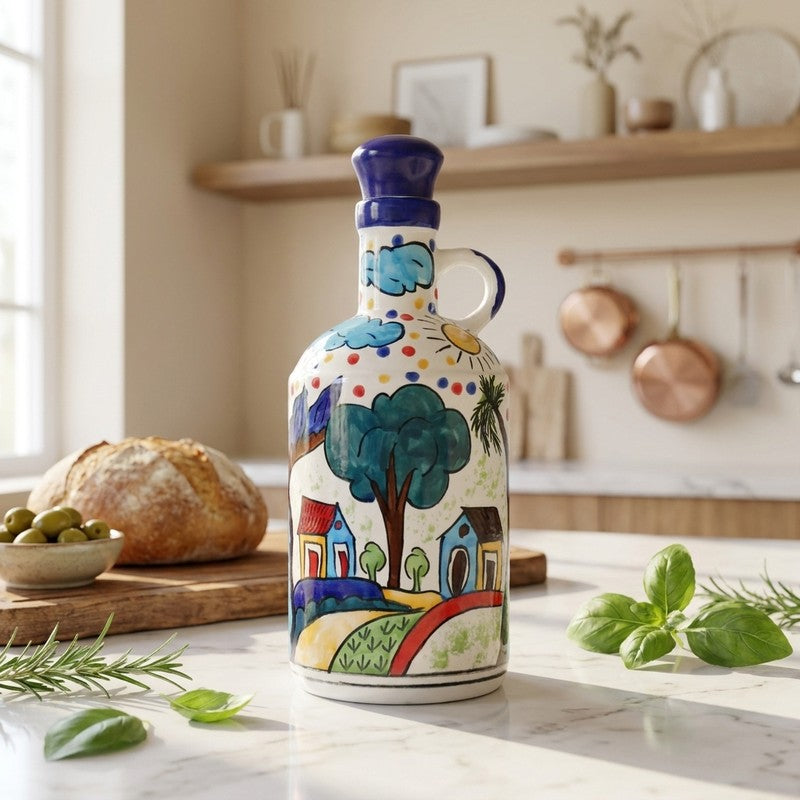 Decorative Ceramic Oil Dispenser - 1000 mL