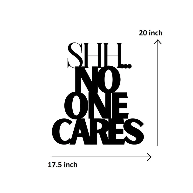 Shil No One Cares Iron Wall Accent media 5