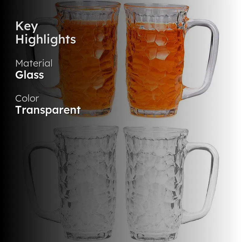 Luka Beer Mug (450 ML) - Set Of Four media 2