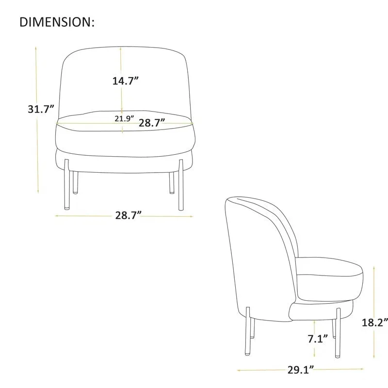 Calyra Neem Wood Accent Chair - Orange media 9