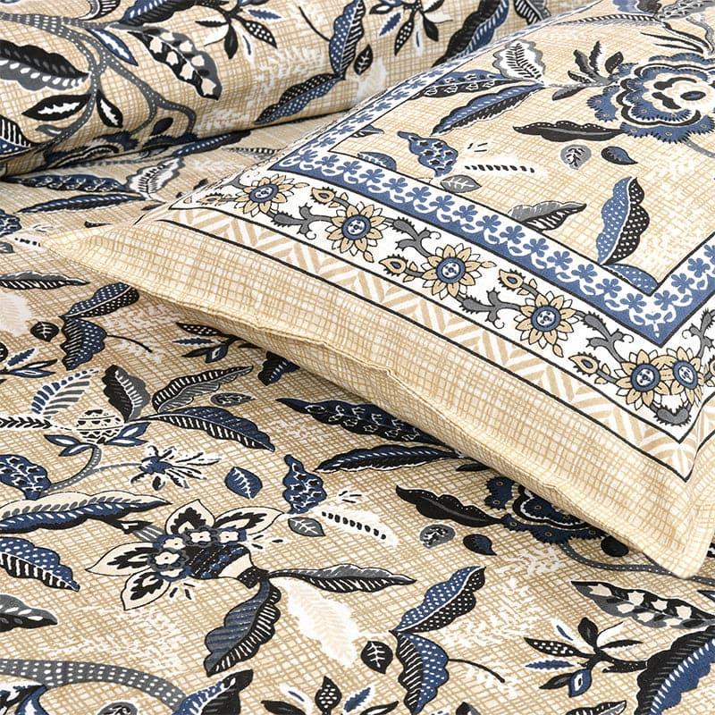 Tridha Floral Cotton Bedsheet (Yellow) - 180 TC media 3
