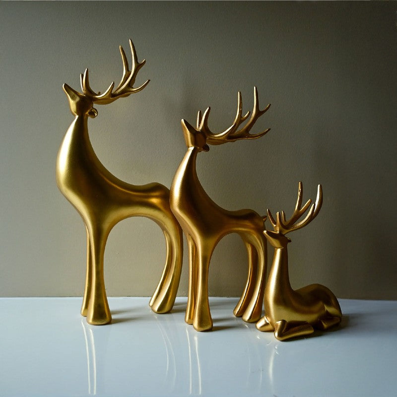 Forest Royalty Gilded Showpiece - Set Of Three media 3