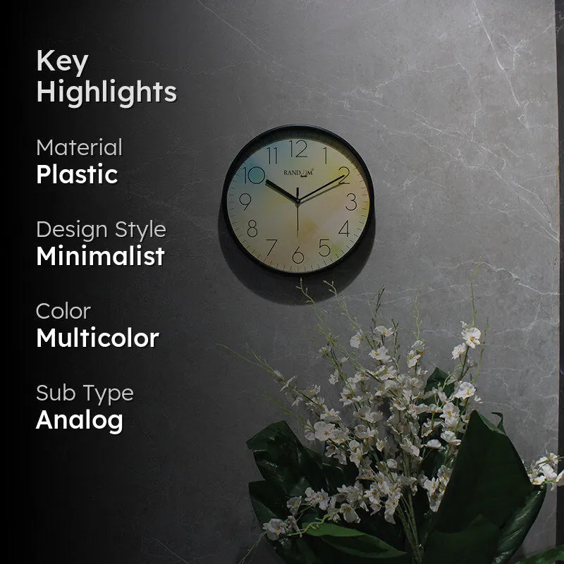 Dreamy Pastel Splash Clock media 2