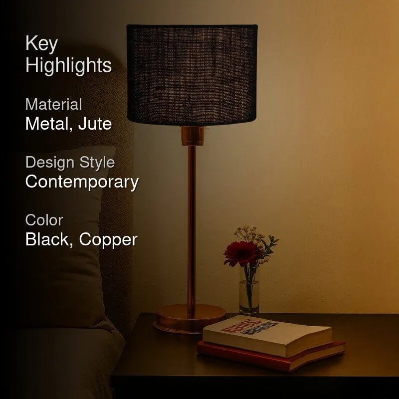 Kavira Orel Metal Table Lamp - Black media 2