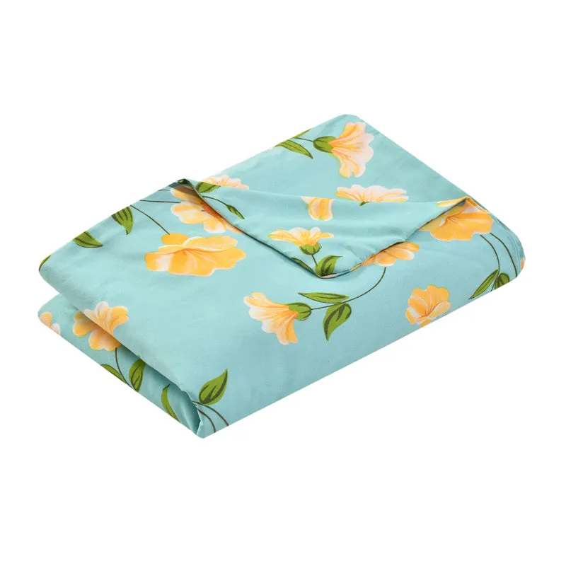Sunflower Fields Floral Cotton Duvet Cover - 210 TC media 5