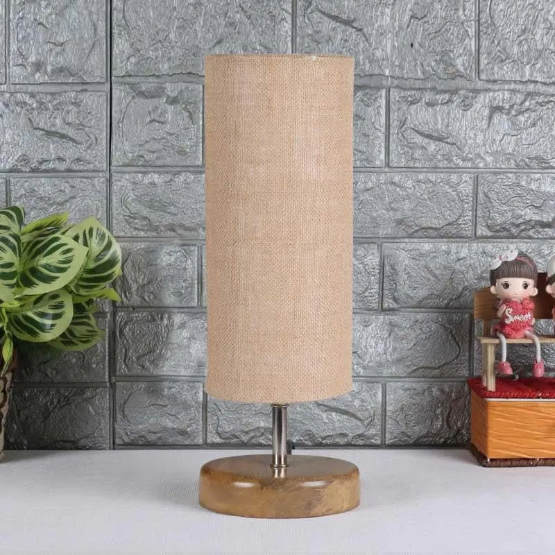 Sand Dune Fabric Table Lamp - Brown media 3