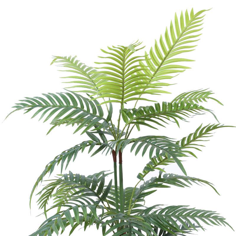 Artificial Realistic Areca Palm Plant With Black Plastic Pot - 3.9 Feet media 4