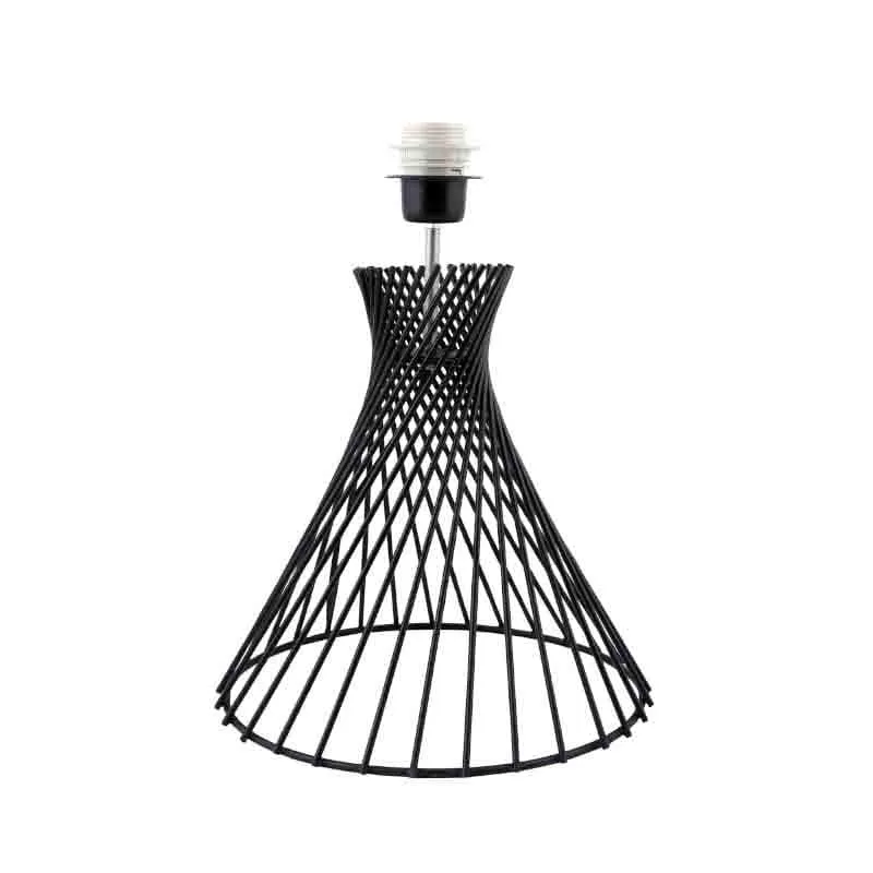 Spiral Affairs Fabric Table Lamp - Brown,Black media 6