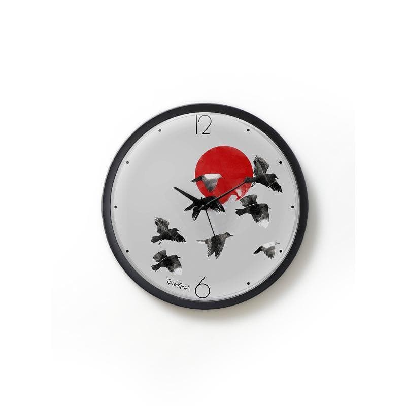 Red Moon Wall Clock media 3