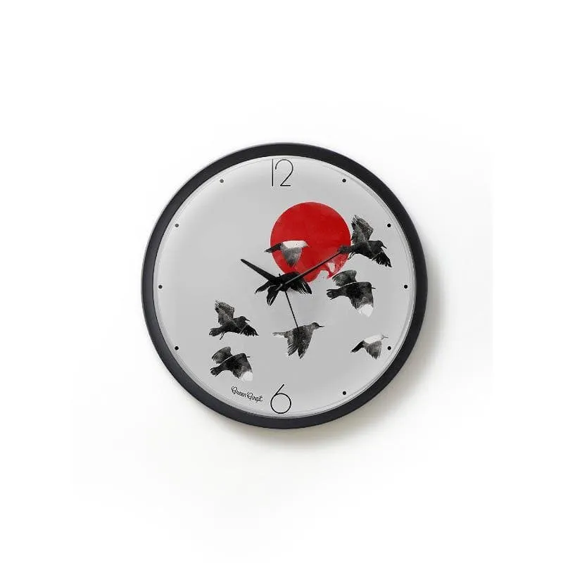 Red Moon Wall Clock media 3