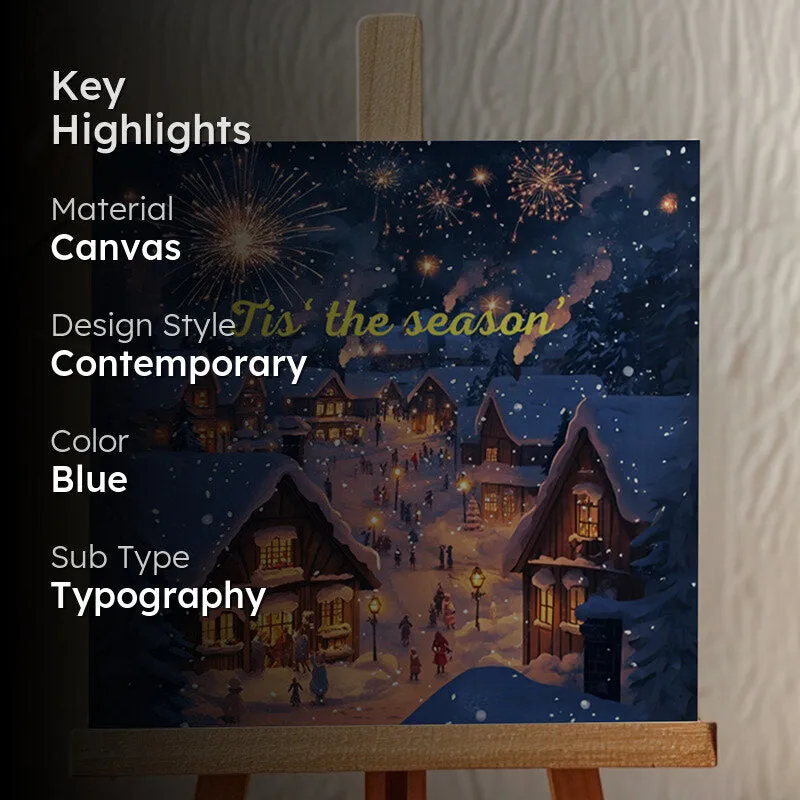 Season's Joy Canvas Showpiece media 2