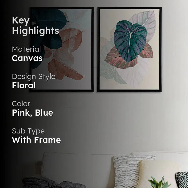 Watercolor Leaves Wall Art - Set Of Two media 2