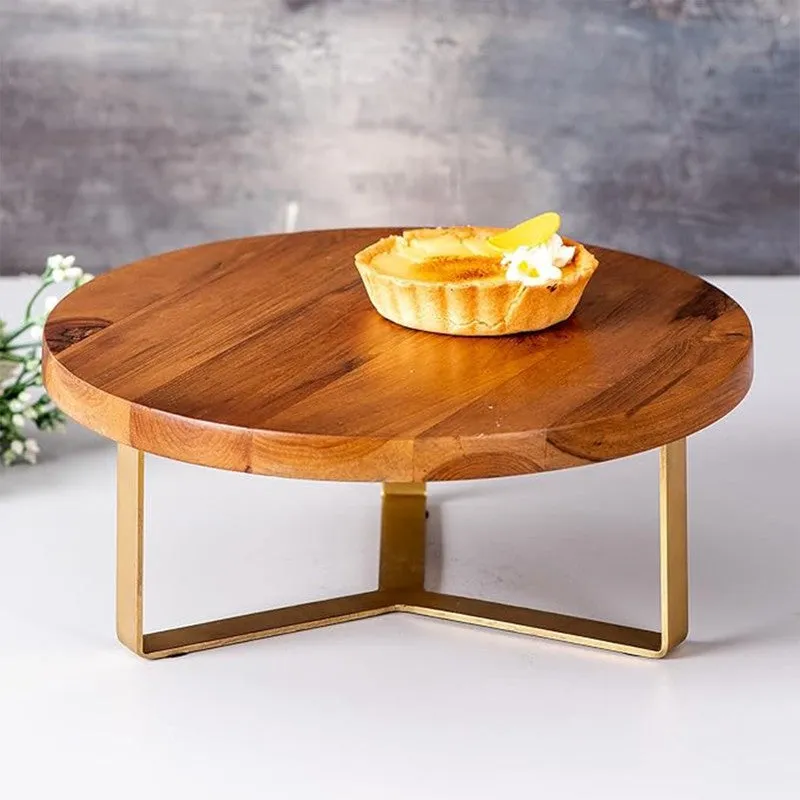 Tri-Star Cake Stand - Gold media 1