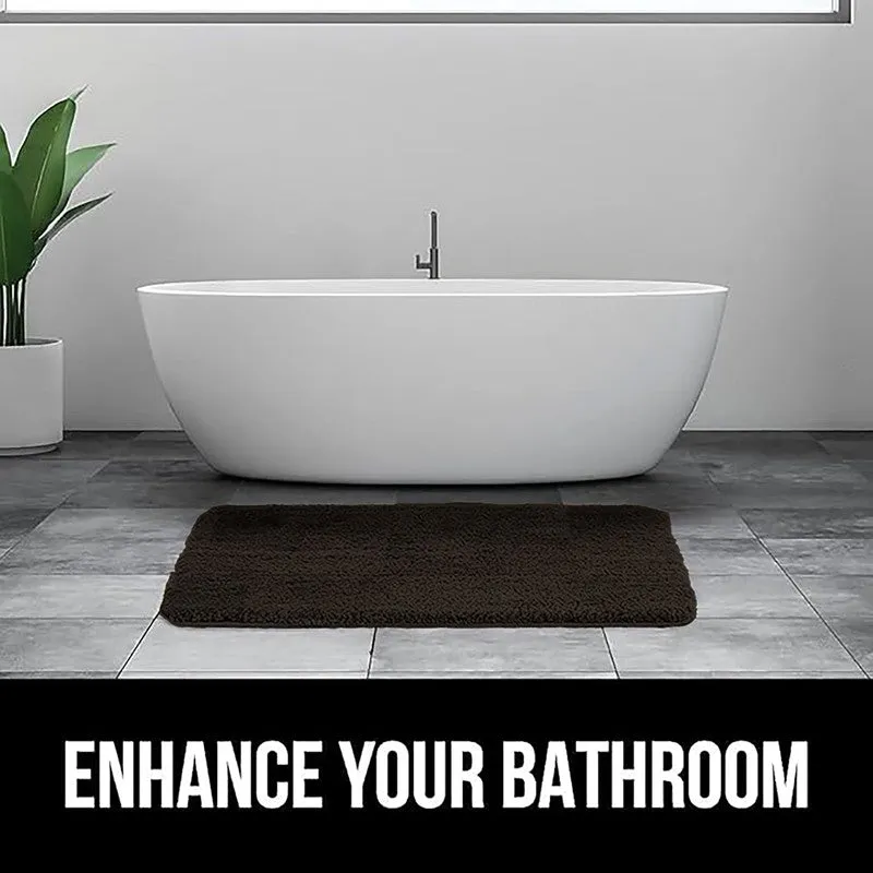 BathEase Anti Skid Bath Mats - Brown media 6