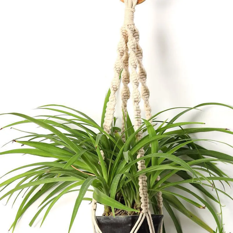 Boheme Botanica Macrame Hanging Planter (White) - Set Of Two media 3