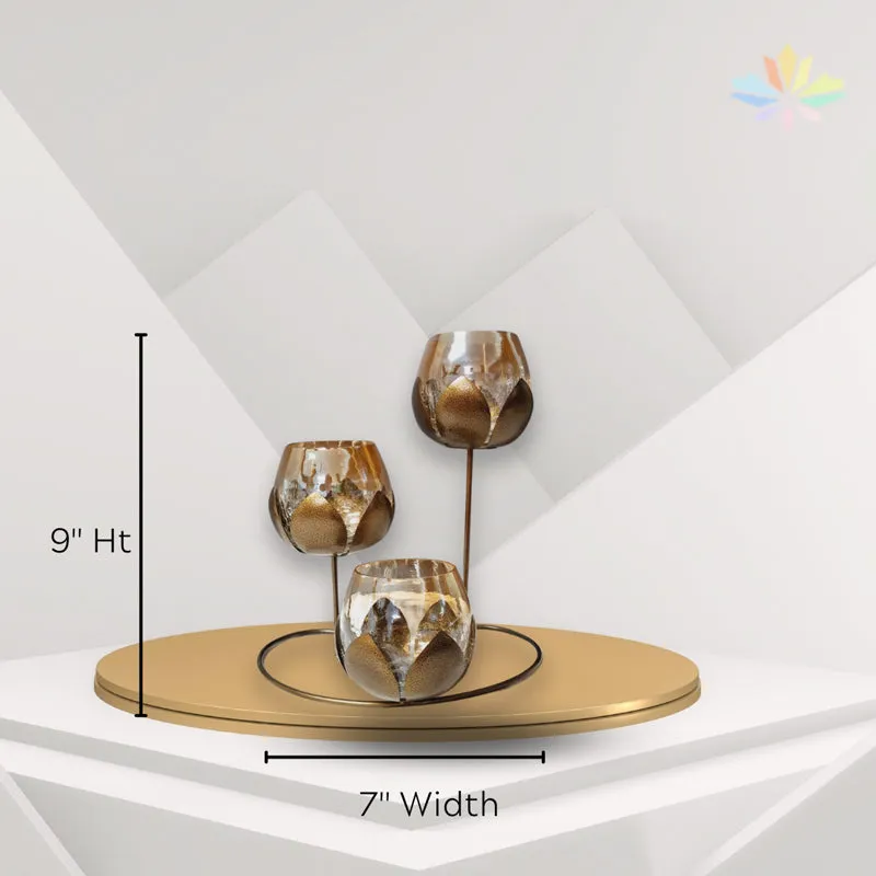 Anvisha Lotus Tealight Candle Holder media 7