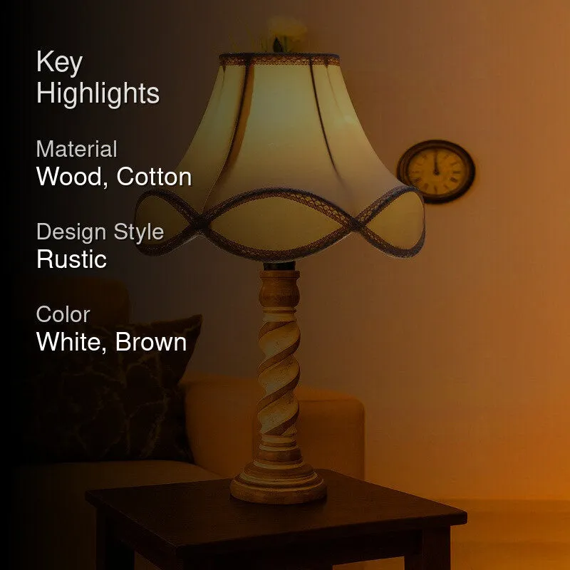 Modera Zyro Wooden Table Lamp - White media 2
