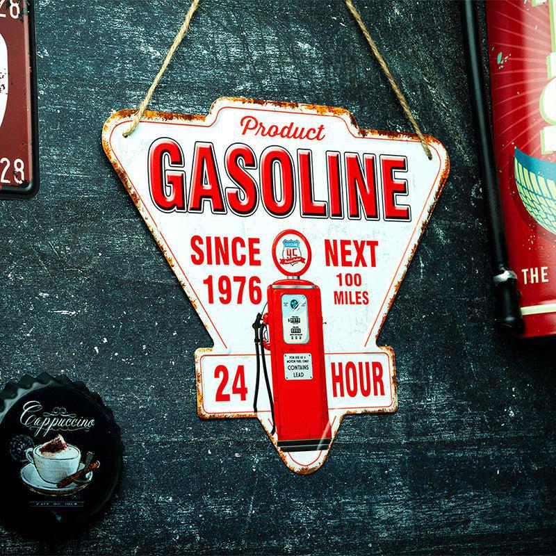 Gasoline Since 1976 Retro Metal Wall Accent