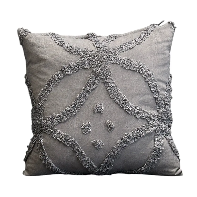Kata Tufted Cover (Grey) - Set Of Two media 5