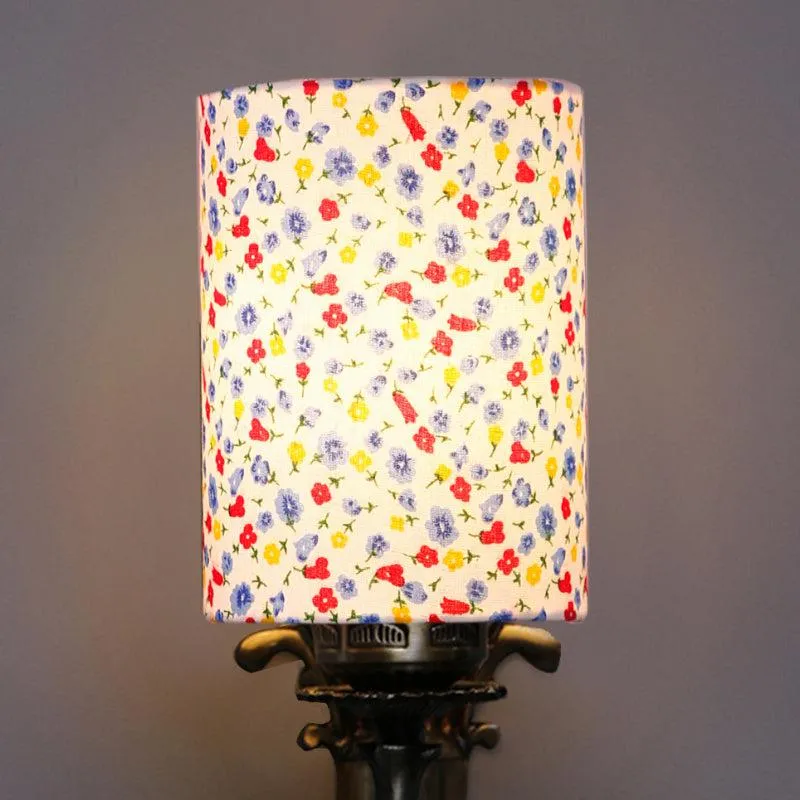 Vista Edrel Color Splash Cylindrical Fabric & Metal Wall Lamp media 4