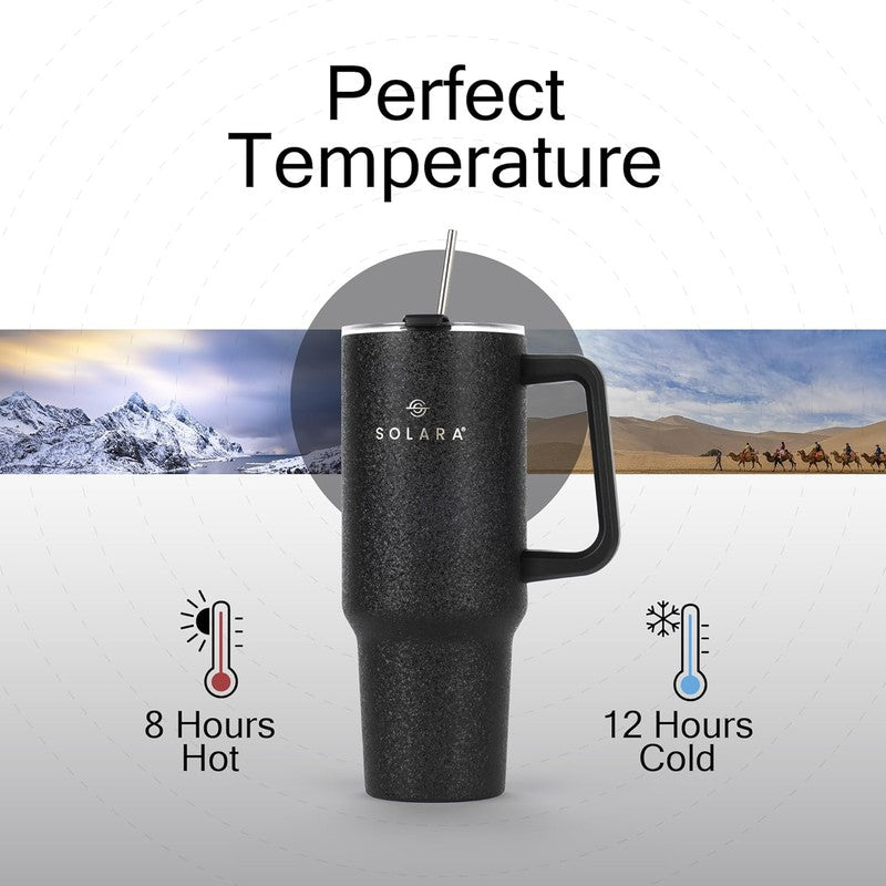 Solara Urban Chill Stainless Steel Tumbler (1200 ML) - Black media 6