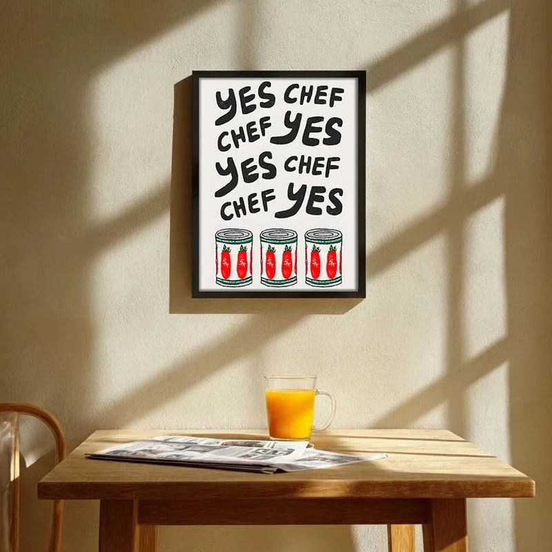 ChefAura Archival Canvas Wall Art - Black media 1