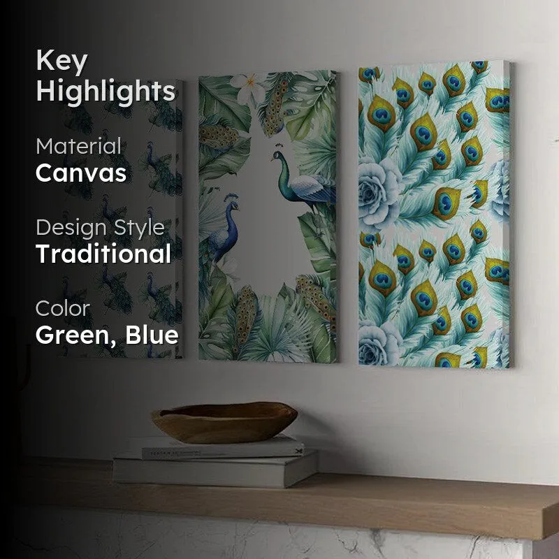 Mayoor Maitheya Wall Art - Set Of Three media 2