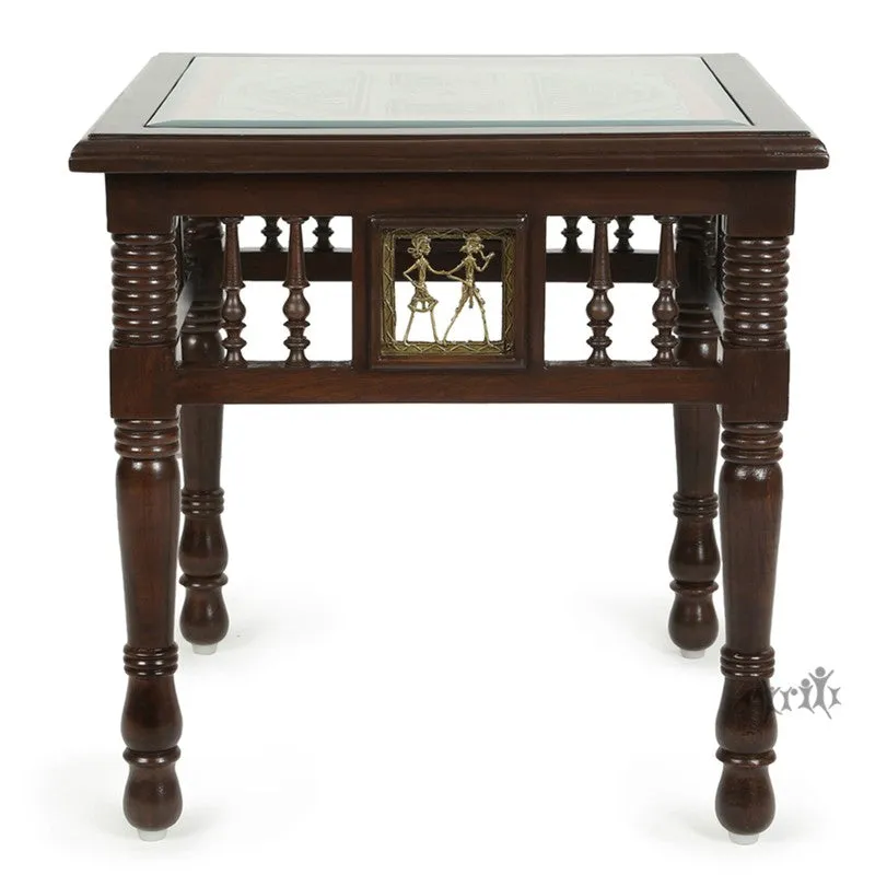 Yuge III Teak Wood Side Table media 3