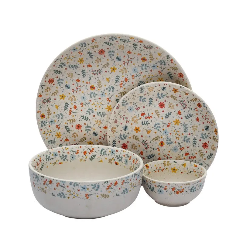 Florona Stoneware Dinner Set - 14 Piece Set media 4