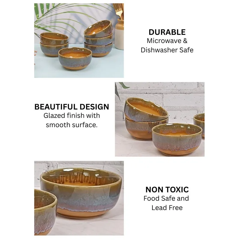 Porcelli Ceramic Snack Bowl (200 mL) - Set Of Six media 6