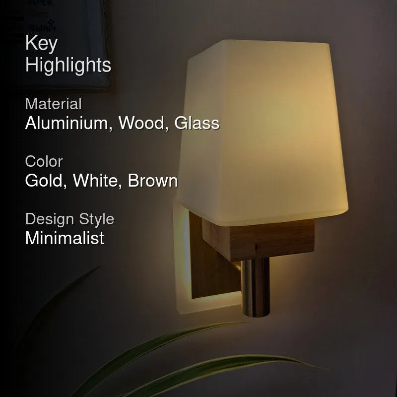 Textura Ray Aluminium & Wooden Wall Lamp media 2
