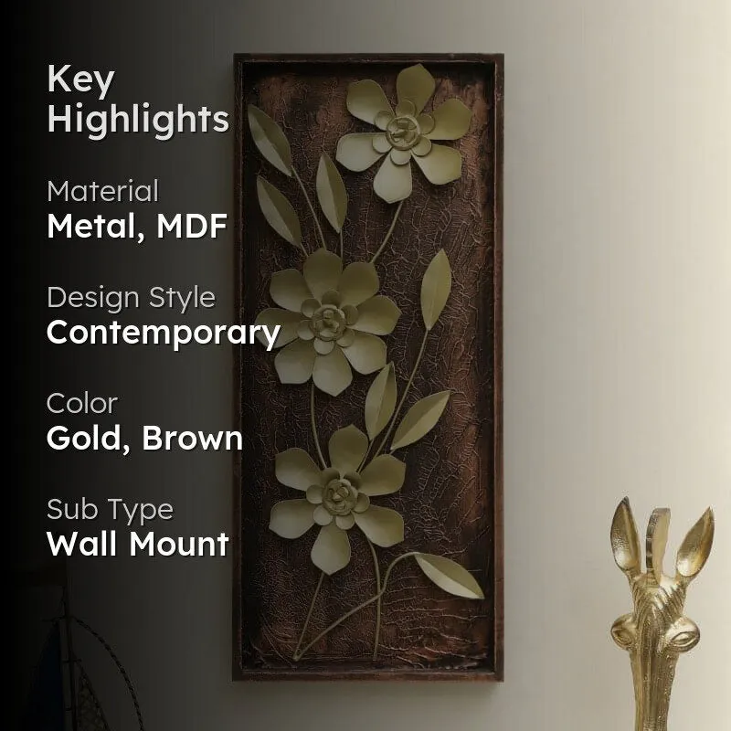 Magdalene Floral Metal Wall Accent media 2
