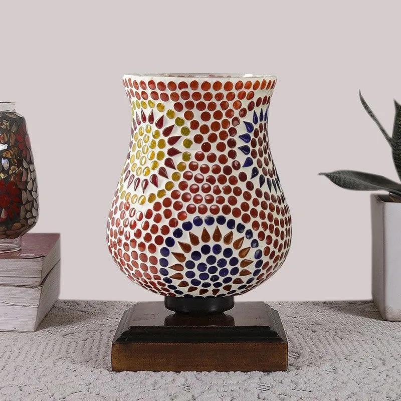 Stellara Mosaic Glass Table Lamp - Multicolor media 4